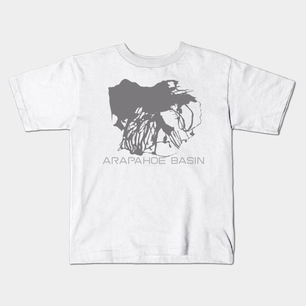 Arapahoe Basin Resort 3D Kids T-Shirt by Mapsynergy